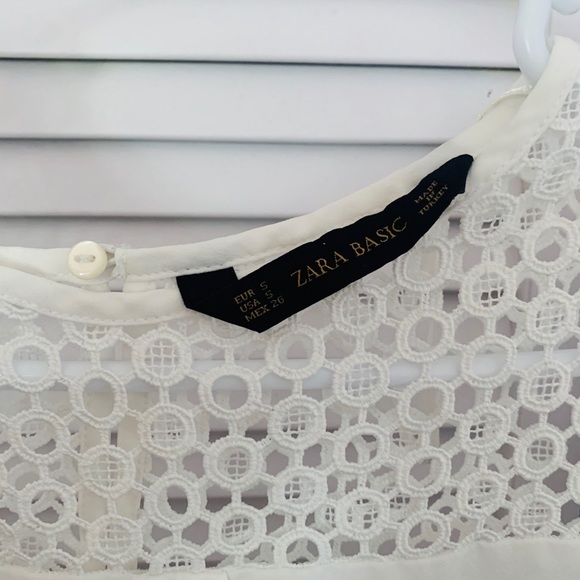 ZARA | White semi opened blouse - Picture 3 of 3
